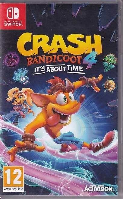 Crash Bandicoot 4 Its About Time - Nintendo Switch spil (A Grade) (Genbrug)